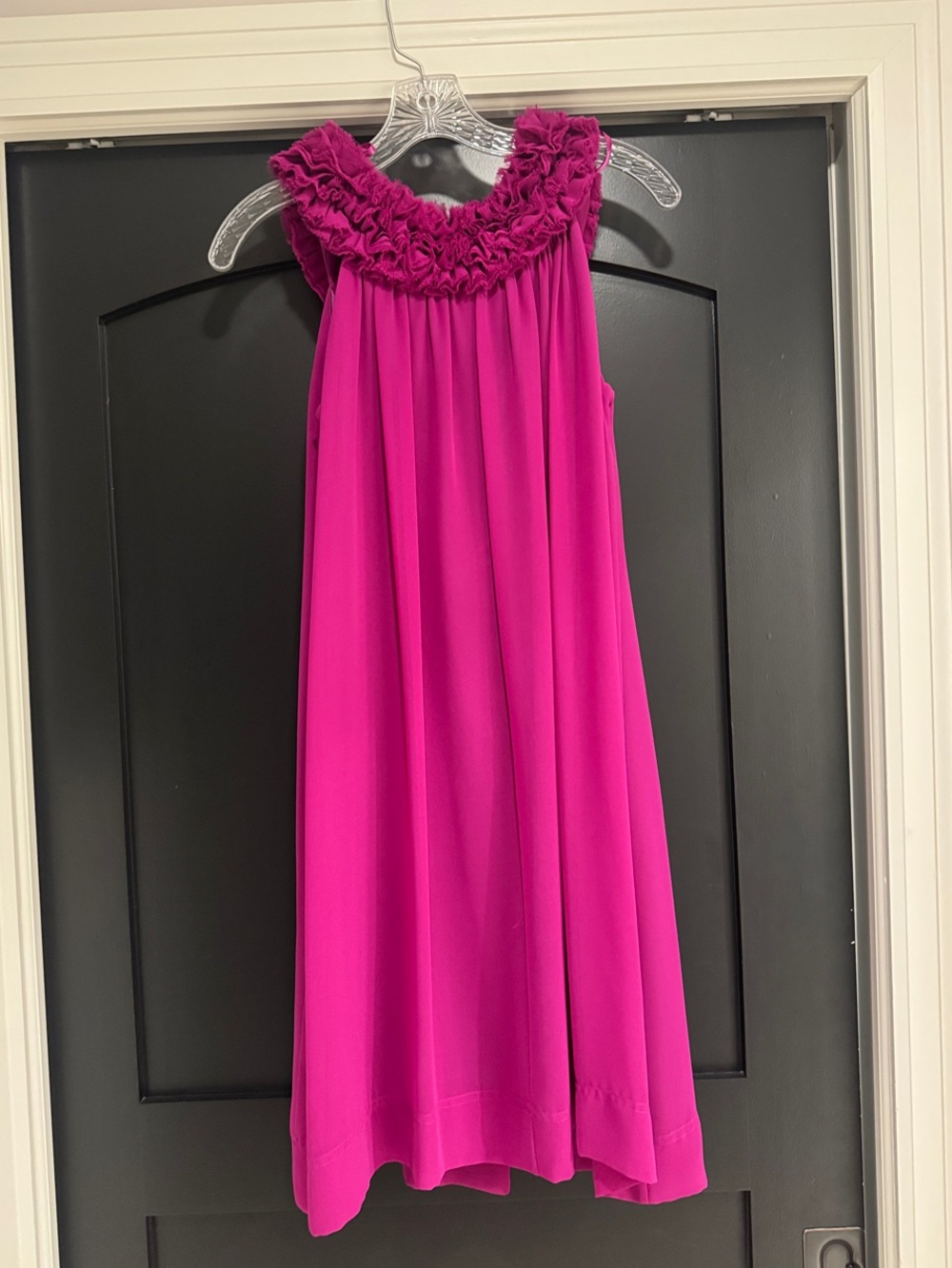Eliza J purple Ruffled Collar Formal Dress